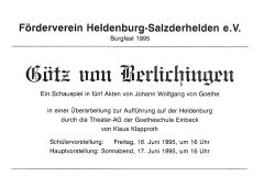 1995 Götz von Berlichingen