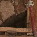 Ausgrabung des Burgbrunnens auf der Heldenburg