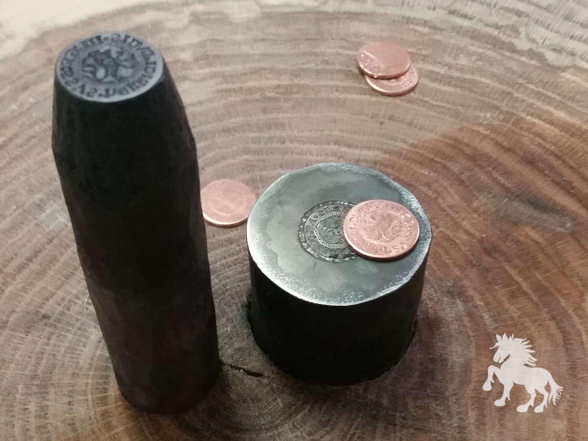 Neuer Münzprägestock nach mittelalterlichem Vorbild, Ansicht 4