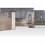 Planansicht der Burgkapelle von Norden