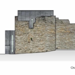 Planansicht der Burgkapelle von Osten