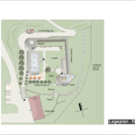 Lageplan der Heldenburg mit der Burgkapelle